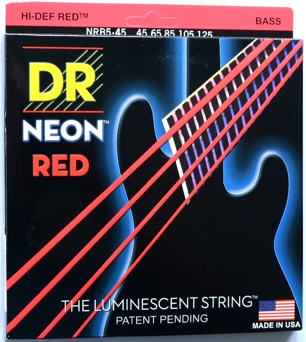 DR strings NRB5-45 Neon red